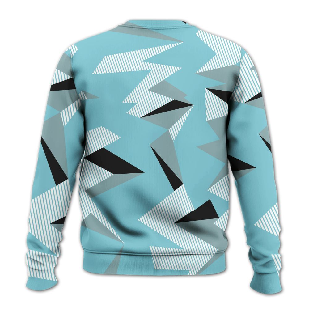 Sweatshirt To Match Low Legend Blue 11s - Geometric Camouflage Pattern All Over Print