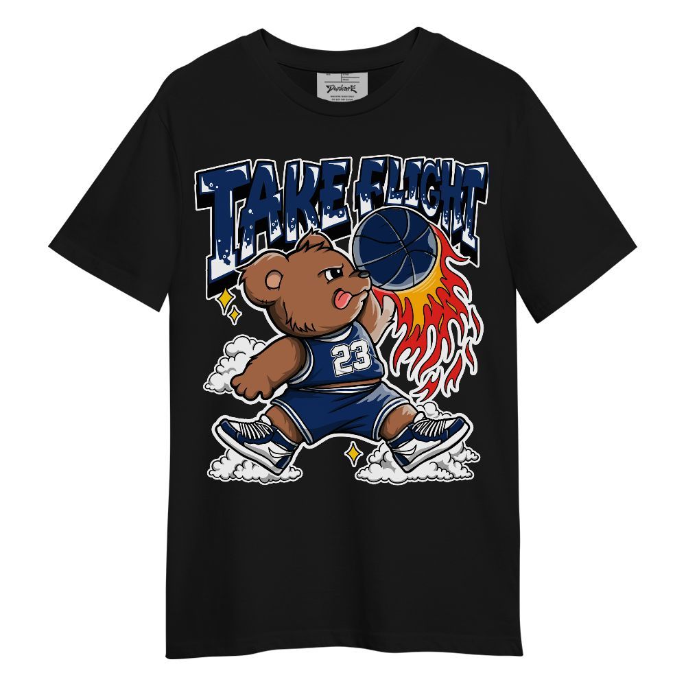 Shirt To Match High OG Deep Royal Blue 1s - Number 23 Basketball Bear Unisex Shirt