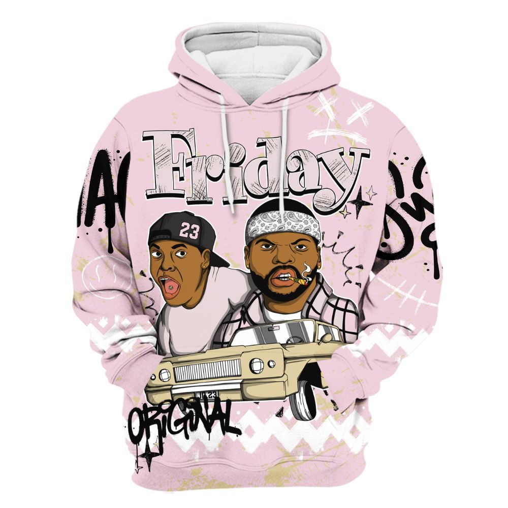 Hoodie To Match Denim Iced Carmine 4s - Friday Sneaker Crayon All Over Print