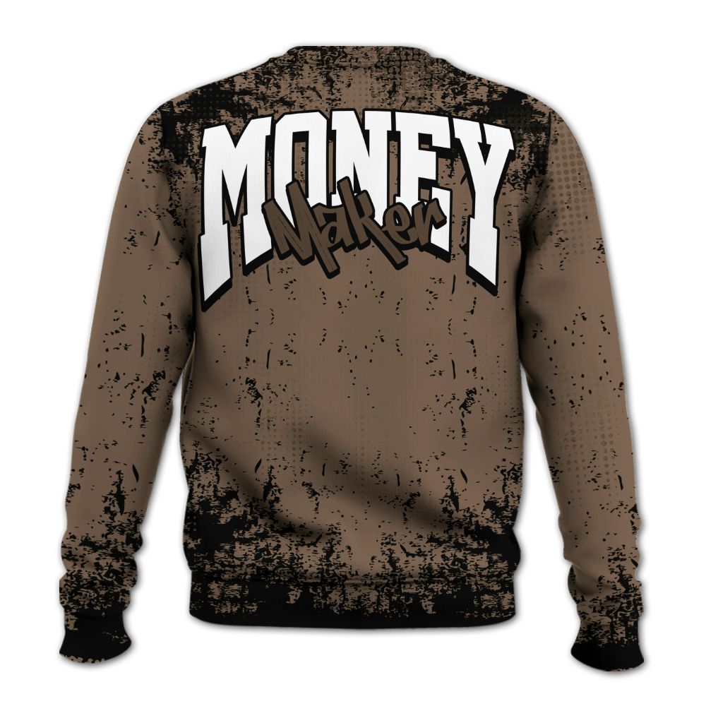 Sweatshirt To Match Dark Mocha Jack - Move In Silence Money Street Retro All Over Print