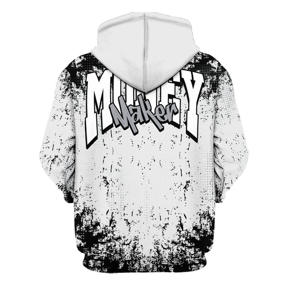 Hoodie To Match Baroque Brown 12s - Move In Silence Money Street Retro All Over Print