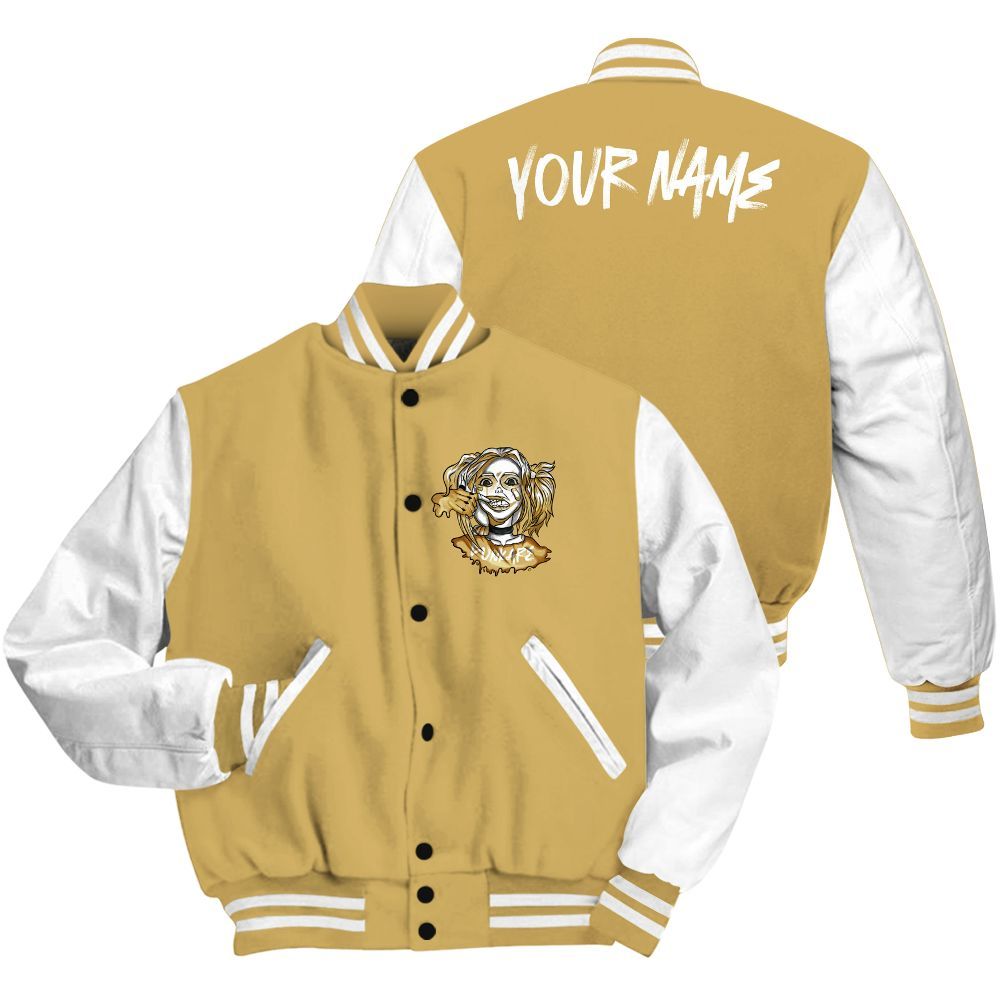 Varsity Jacket To Match Craft Paris 6s - Custom Name Bad Girl HAHA All Over Print