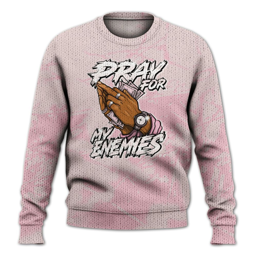 Knitted Sweater To Match Dunk Low KD 17 Aunt Pearl - Prayed For Enemies Graphic