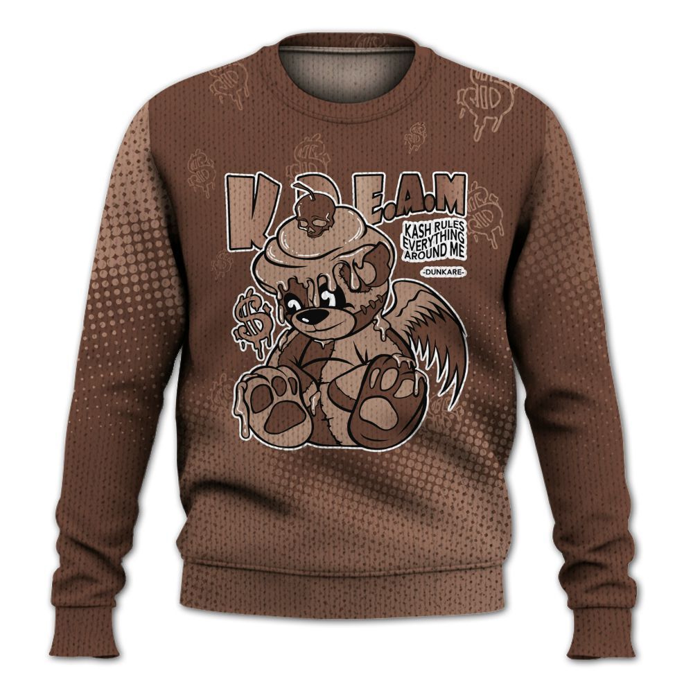 Knitted Sweater To Match KD 4 Christmas - Loot Bear Unique Drip