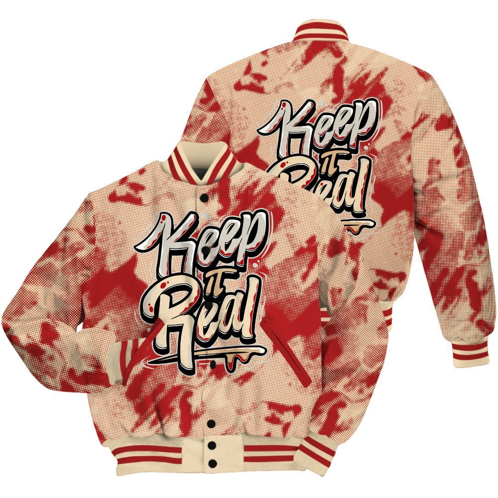 Varsity Jacket To Match Dunk Low Strawberry Waffle Shirt - Keeping It Reals Shirt Unisex Oufit All Over Print