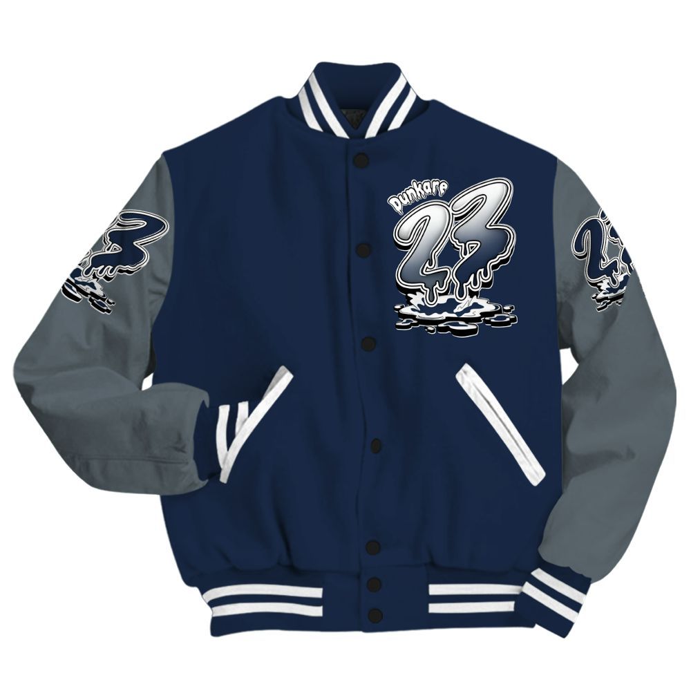Varsity Jacket To Match Retro Flint 2026 13s - Custom Name 23 Drip All Over Print