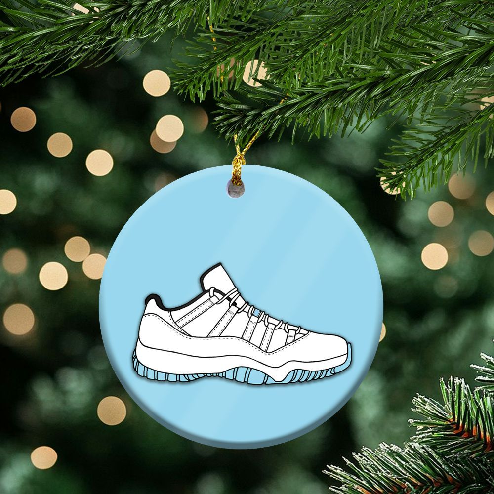 Low Legend Blue 11s Ceramic Ornaments
