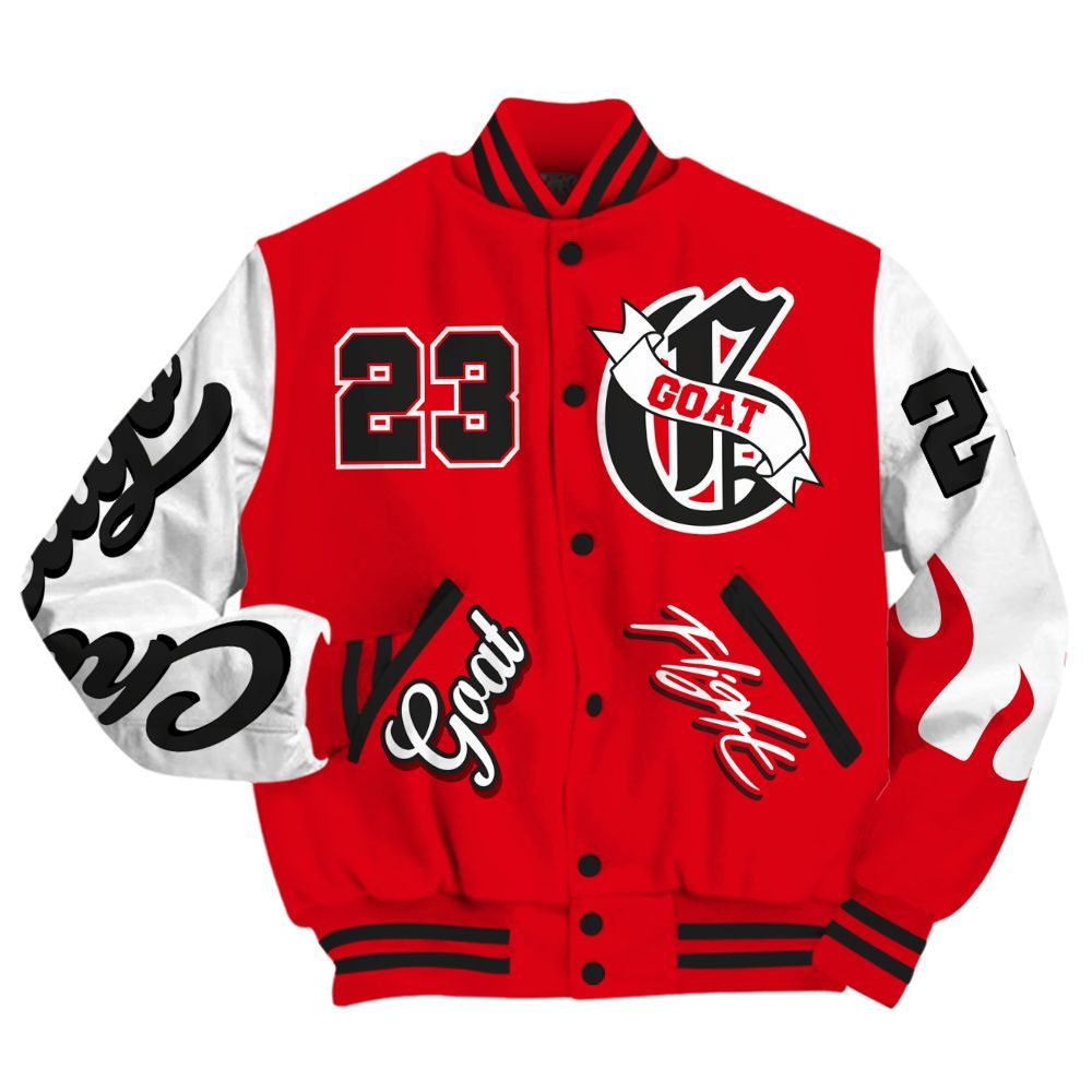 Varsity Jacket To Match Chicago 13s - The G.O.A.T Streetwear All Over Print