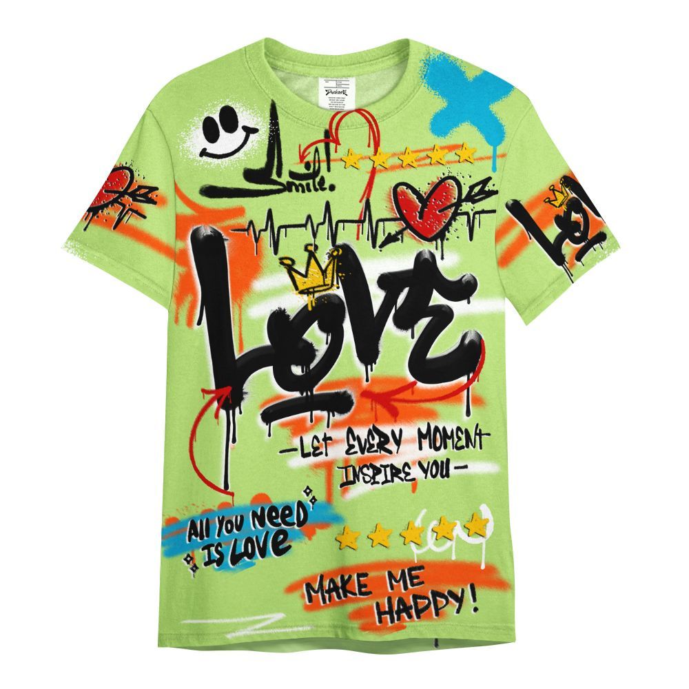 Shirt To Match Kobe 9 Elite What The - Happy Love Beats Graffiti Streetwear All Over Print