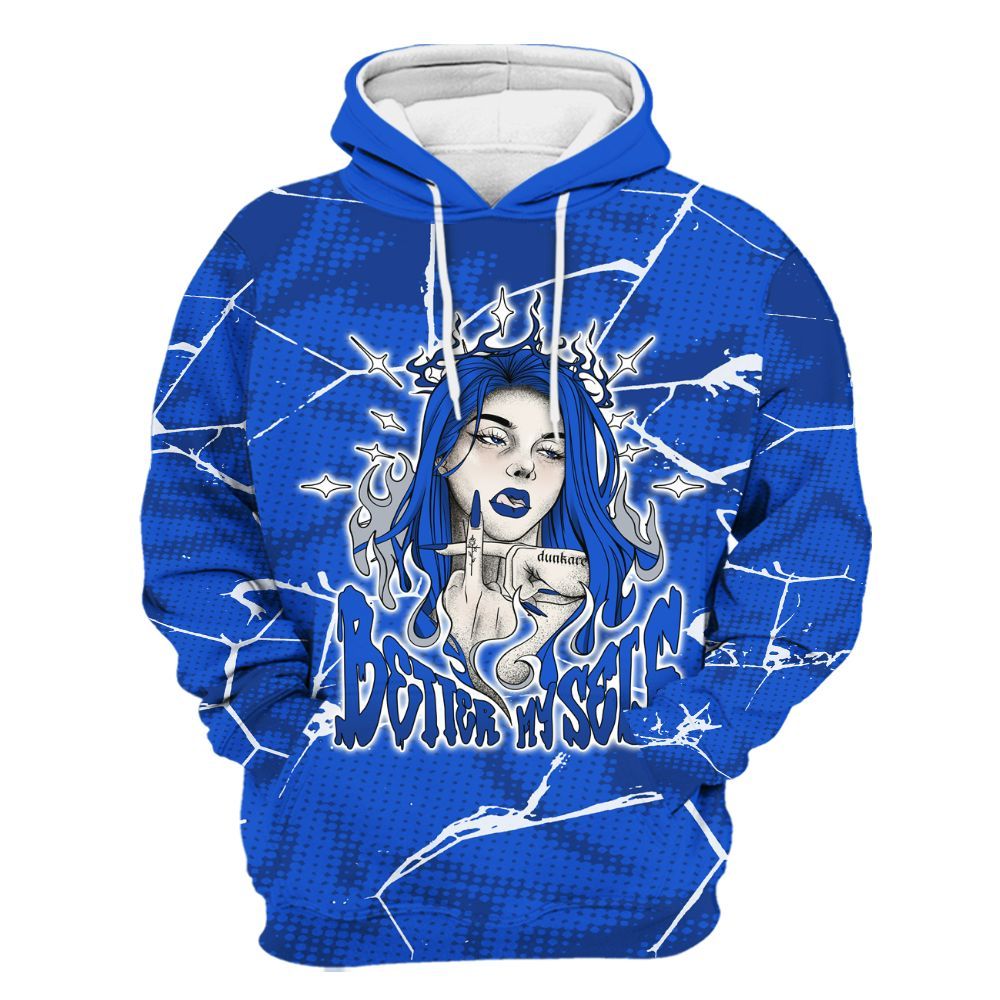 Hoodie To Match Air Foamposite One Royal - My-Self Crack Unique All Over Print