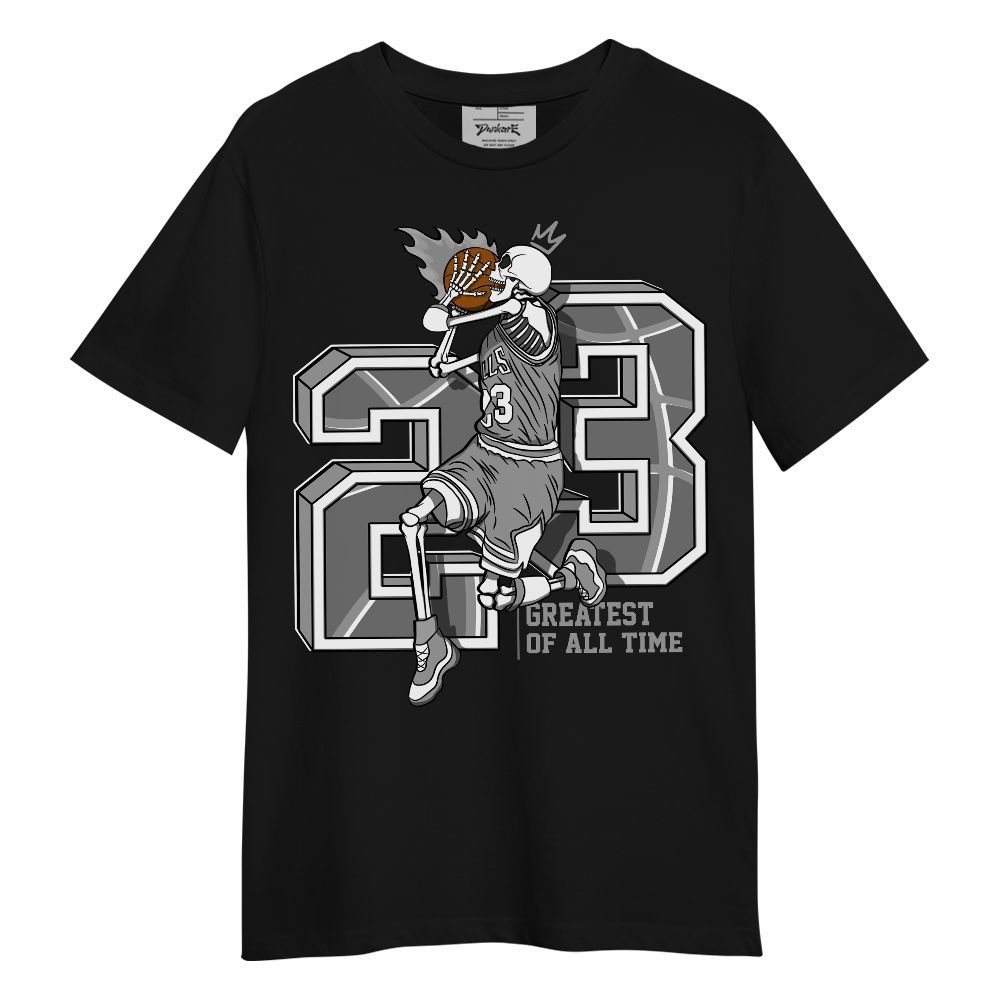 Shirt To Match Black Wolf Grey 12s - 23 Greatest Skeleton Shirt Outfit Unisex Shirt