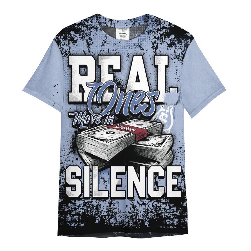 Shirt To Match Black Metallic 5s - Move In Silence Money Street Retro All Over Print