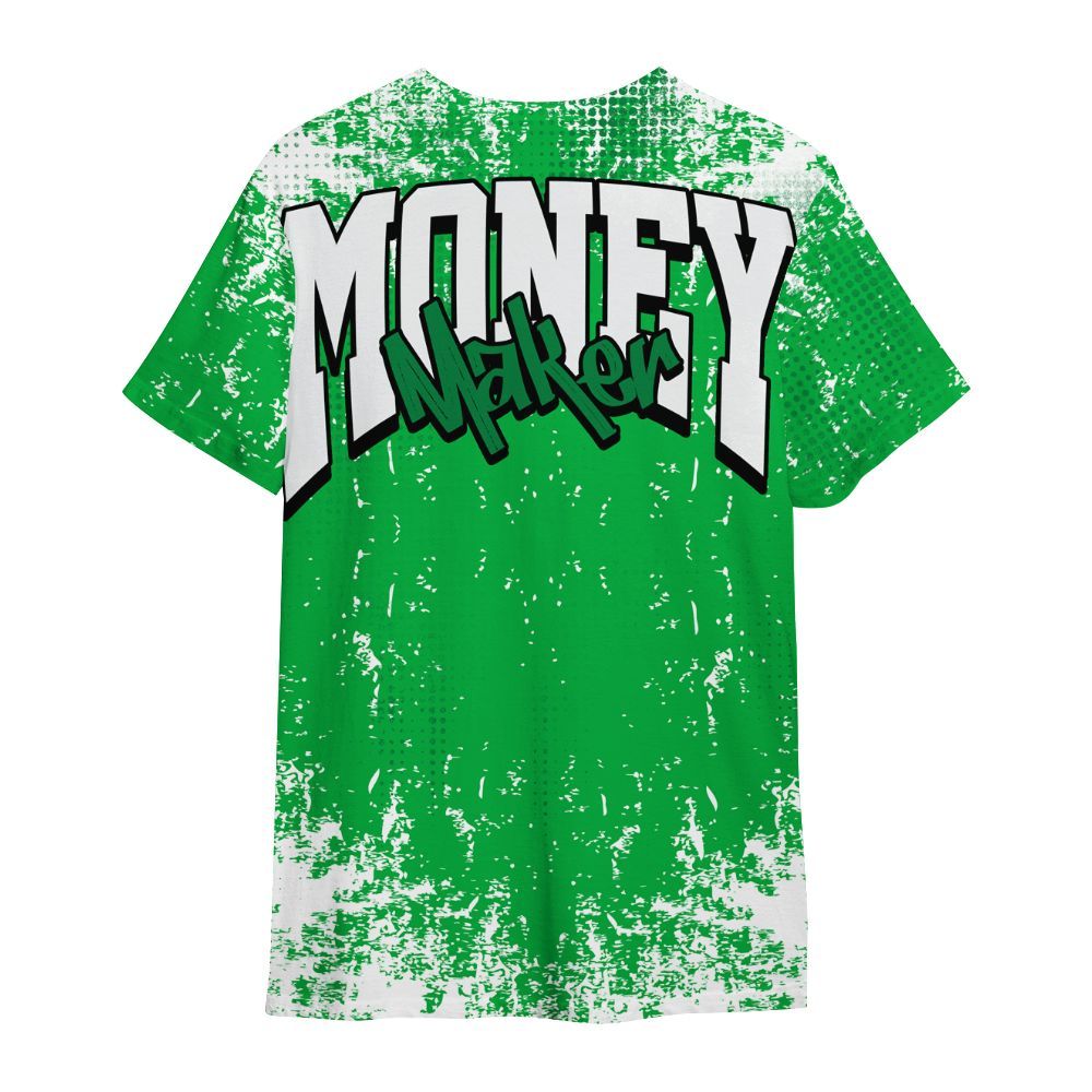 Shirt To Match Lucky Green 5s - Move In Silence Money Street Retro All Over Print
