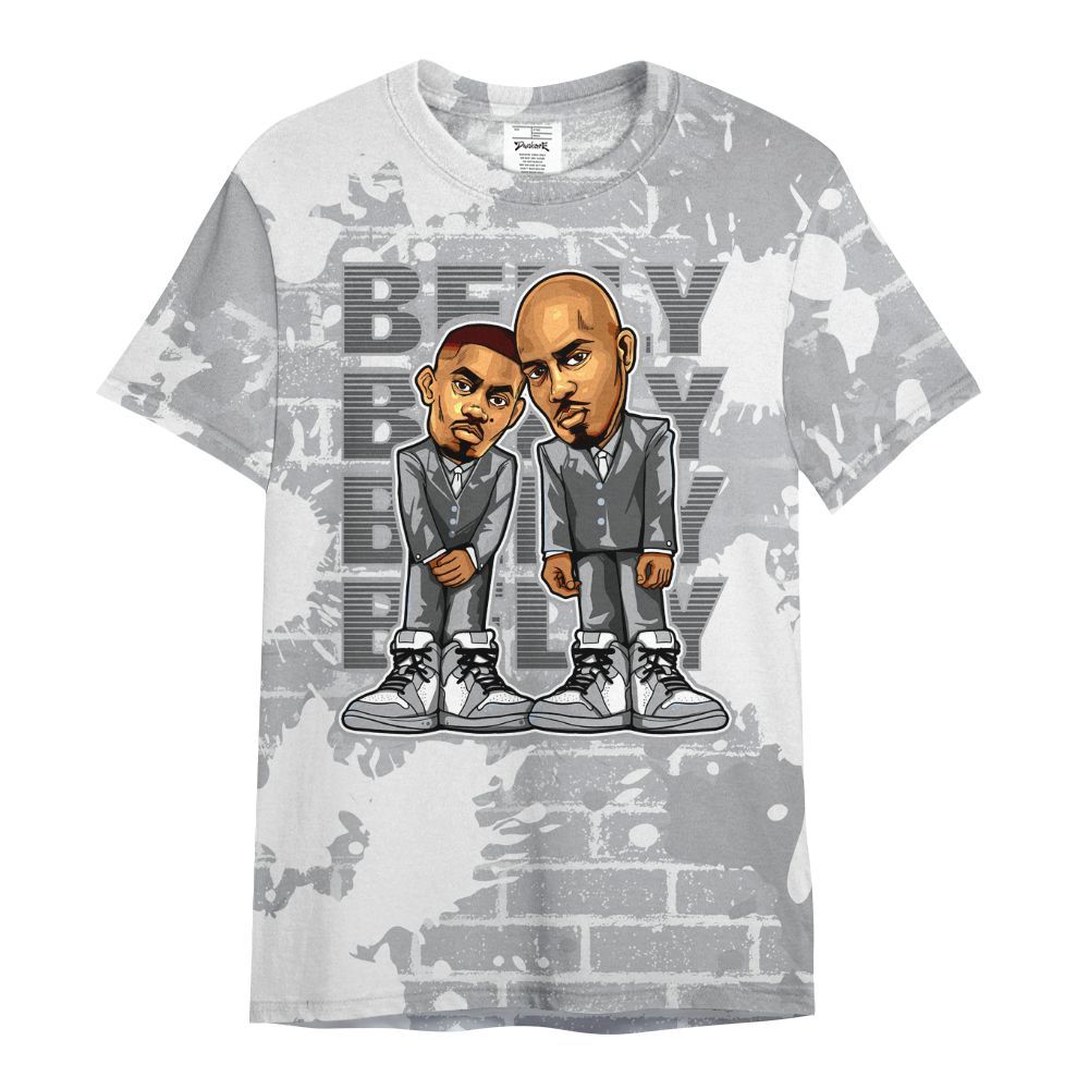 Shirt To Match Low OG Wolf Grey 1s - Belly Sneakers Graphic Halloween All Over Print
