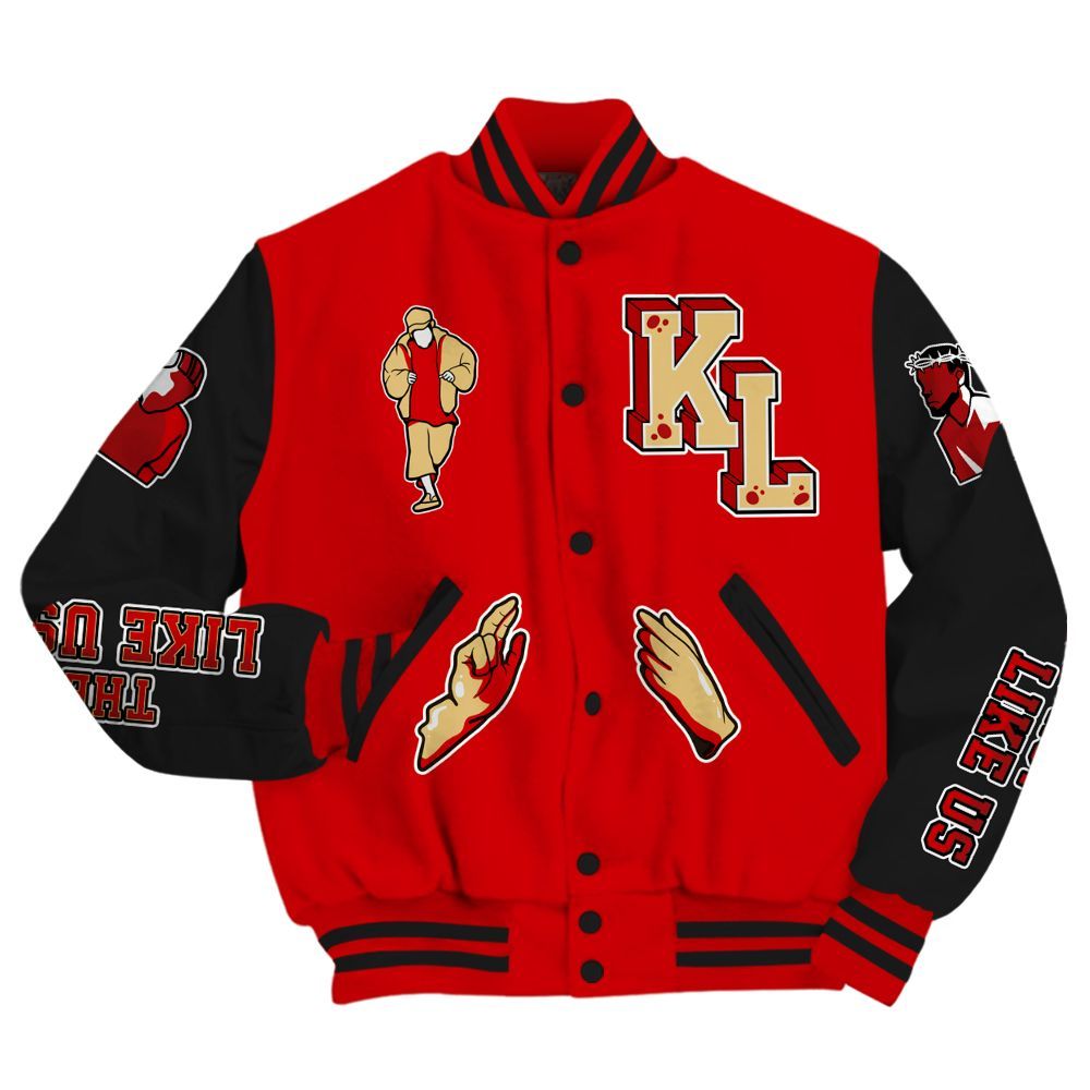 Varsity Jacket To Match Ja 2 Halloween - Dislike Us Graphic All Over Print