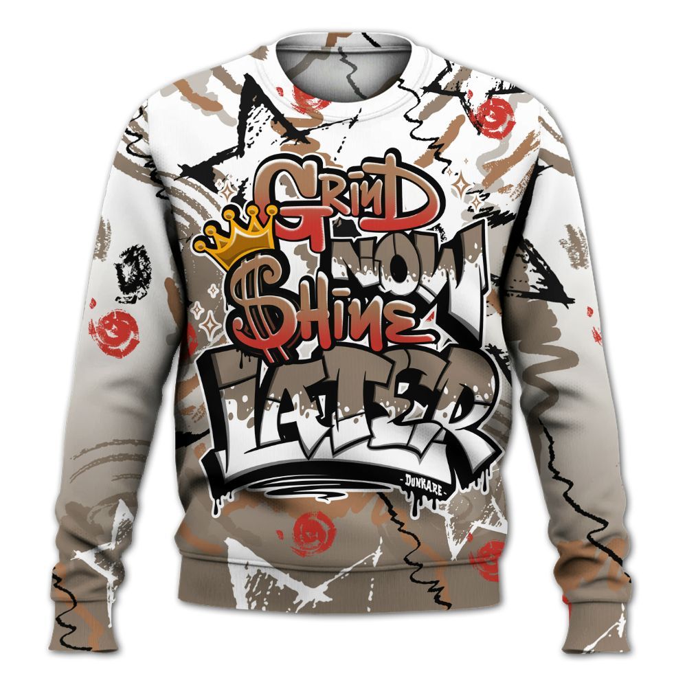 Sweatshirt To Match Air Max Rocky Distressed - Grind Shine Later Drip All Over Print