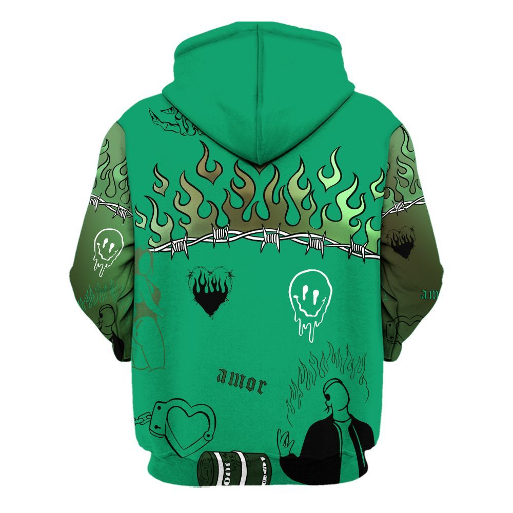 Hoodie To Match Foamposite Pro Pine Green 2025 - Snake Trust No One All Over Print
