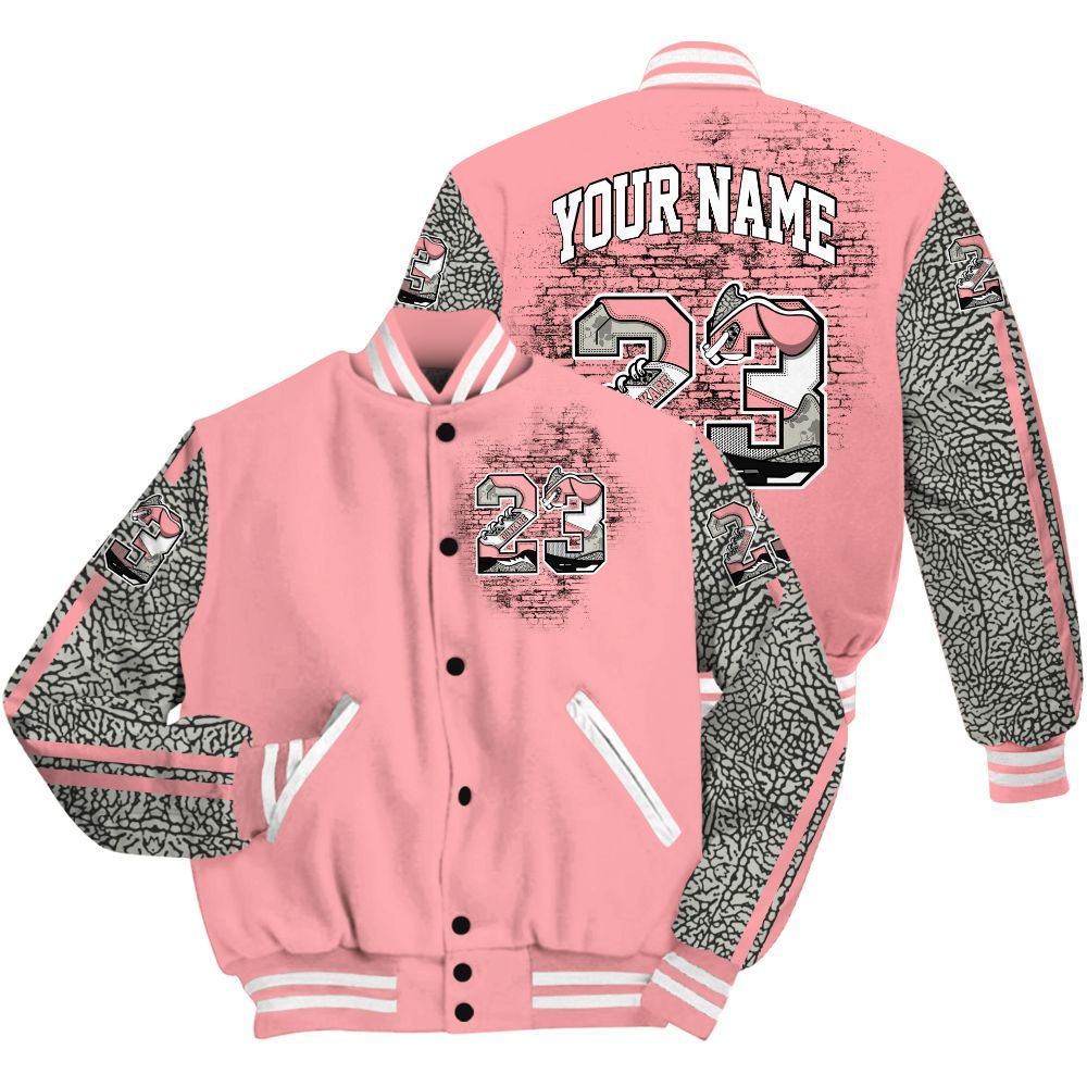 Varsity Jacket To Match Retro Wings 3s - Custom Name Number 23 5s All Over Print