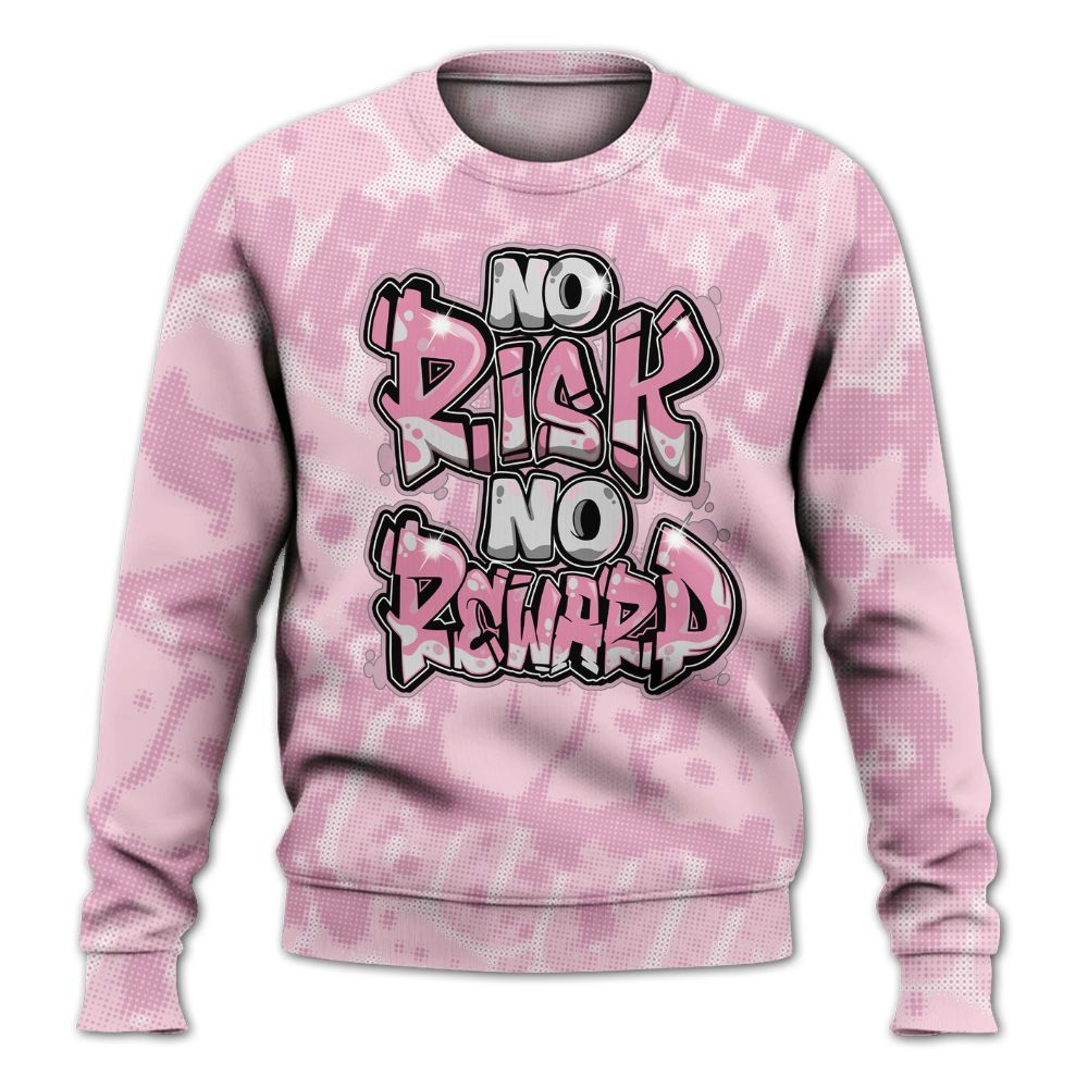 Sweatshirt To Match Orchid 4s - No Risks No Reward Street All Over Print