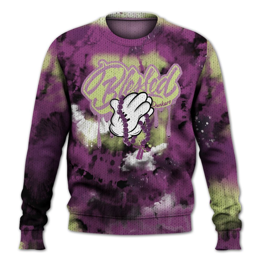 Knitted Sweater To Match Ja 2 Staregazer - God Blessed Tie Dye