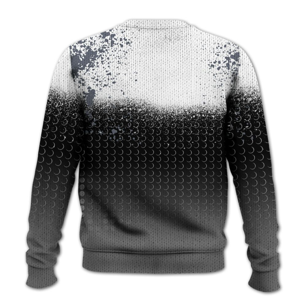 Knitted Sweater To Match Cool Grey 6s - Halftone Time Is Money