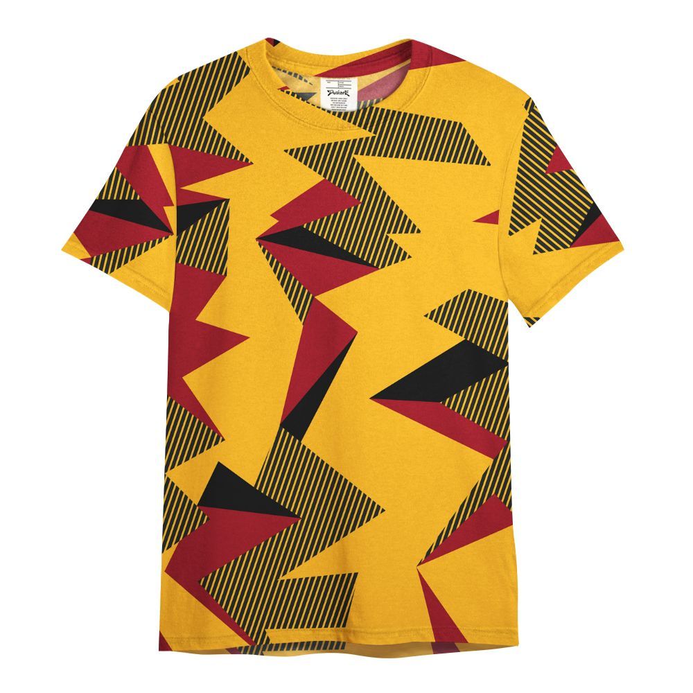 Shirt To Match White Taxi 12s Shirt, Geometric Camouflage Pattern All Over Print