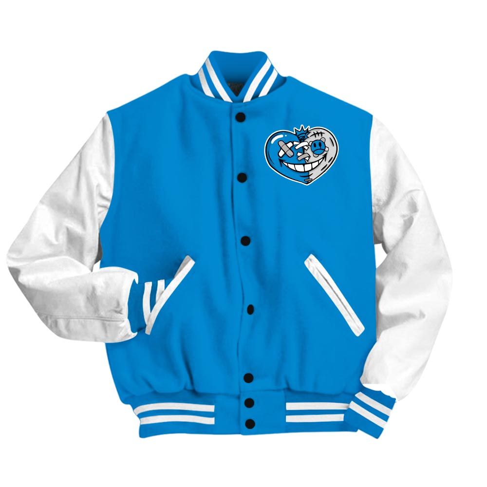 Varsity Jacket To Match Industrial Blue 4s - Love Loser Varsity Jacket Unisex 0905 PAT