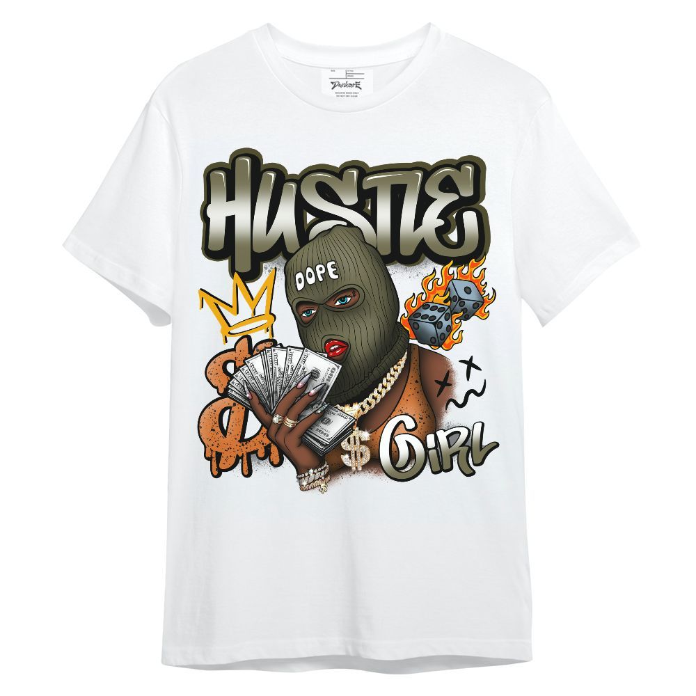 Shirt To Match Olive 5s - Money Hustles Girl Streetwear Unisex Shirt