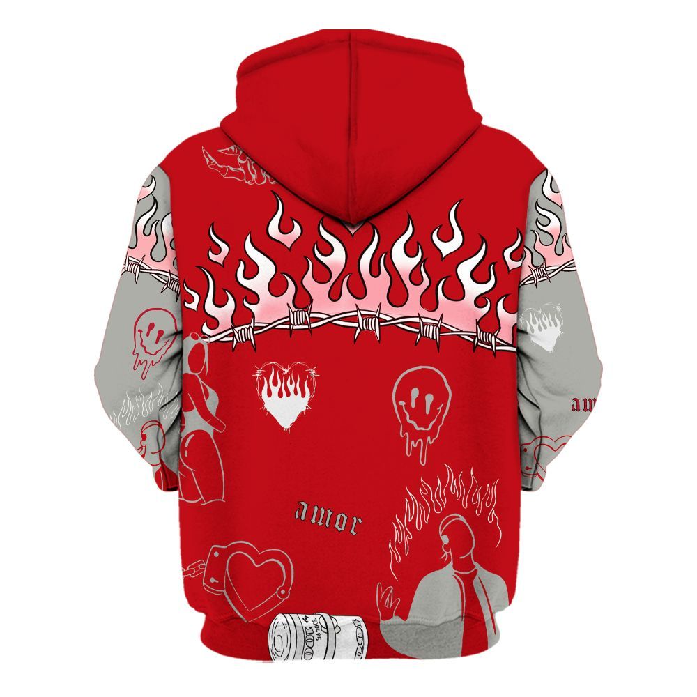 Hoodie To Match Air Griffey Max Gray Reds 1s - Snake Trust No One All Over Print