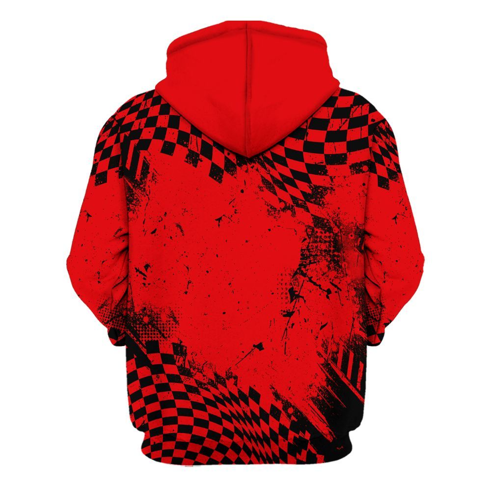 Hoodie To Match Low OG Howard University 1s - Hustle Hard Monkey All Over Print