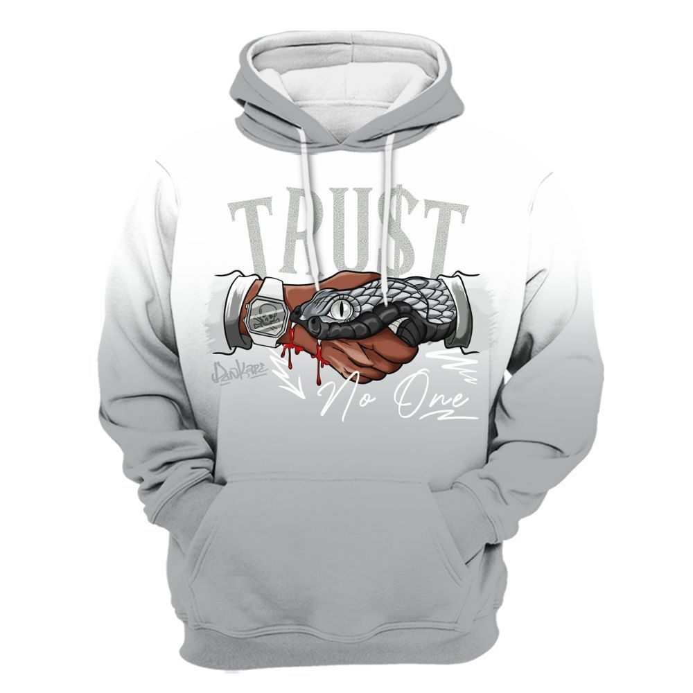 Hoodie To Match Retro Pure Money 3s - Trust No One Drip All Over Print