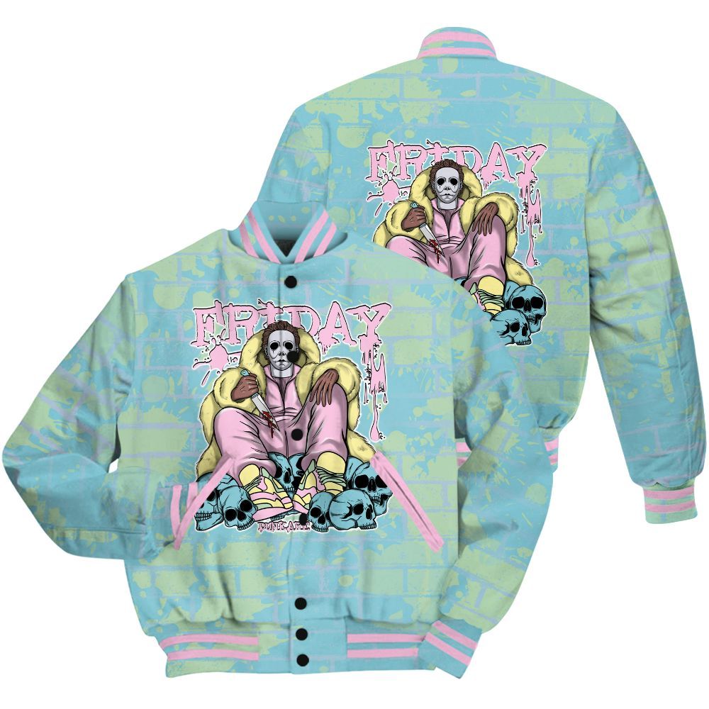 Varsity Jacket To Match SB Dunk Low Visty Shirt - Friday Brick All Over Print