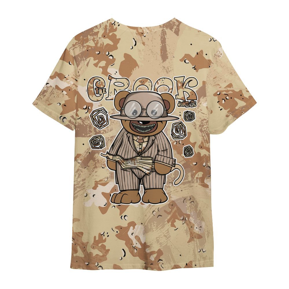 Shirt To Match Desert Camo 3s - Swindler Bear Circle Slpash All Over Print