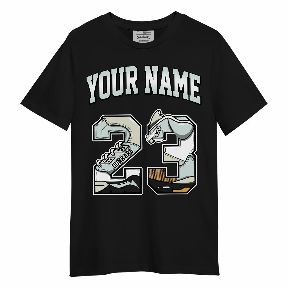 Shirt To Match Pure Platinum 4s - Custom Name Number 23 5s Unisex Shirt