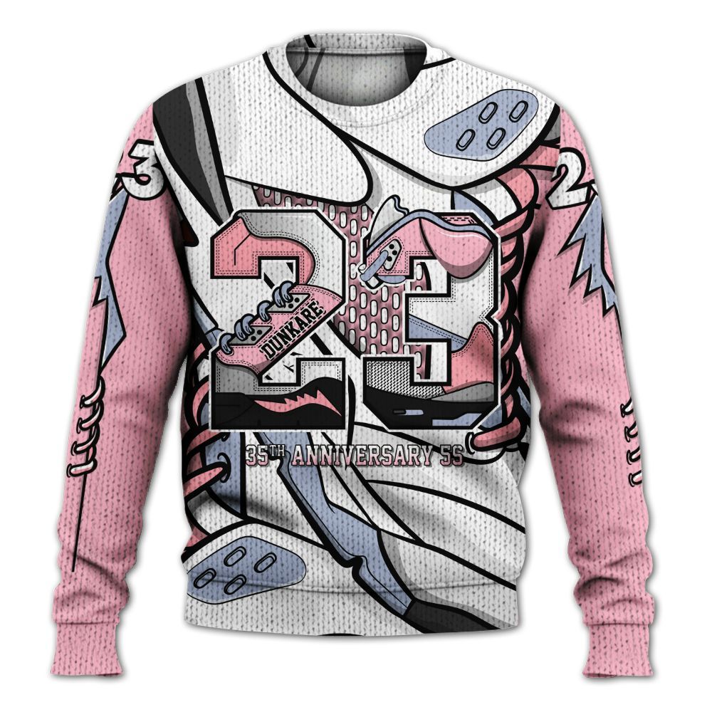 Sweater To Match Retro 35th Anniversary 5s - Number 23 Style 5s Graphic