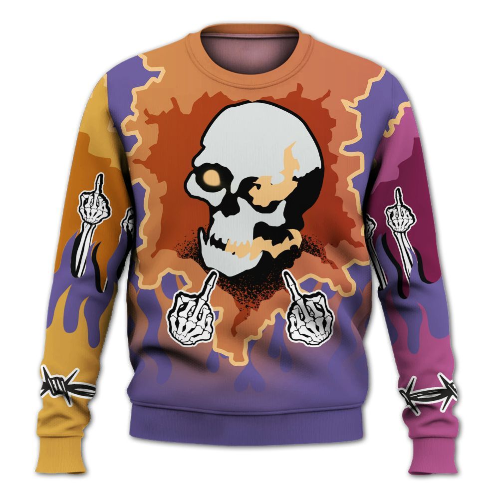 Sweatshirt To Match Book Sunset 1s - F Around Find Out Graphic Trapped All Over Print