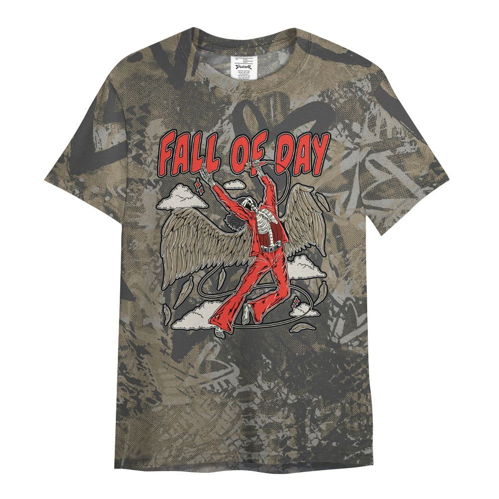 Shirt To Match Olive 9s - Fall Of Days Skeleton Heart All Over Print