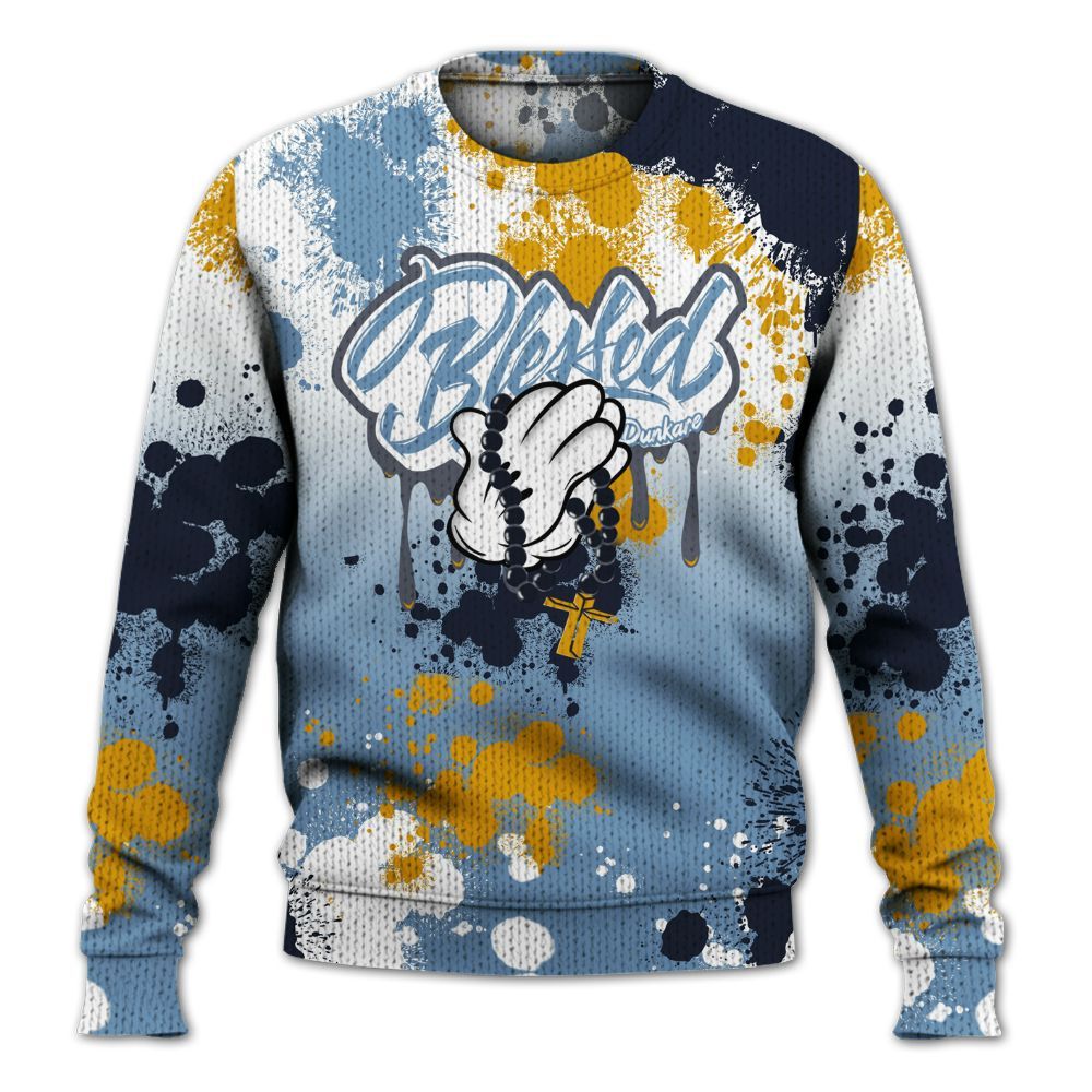 Knitted Sweater To Match High OG First In Flight 1s - God Blessed Dripping