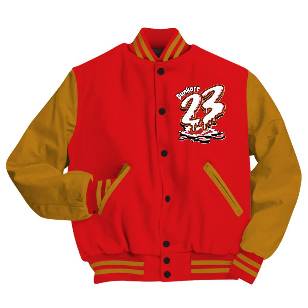 Varsity Jacket To Match Scoot Zeros Retro Portland - Custom Name 23 Drip All Over Print