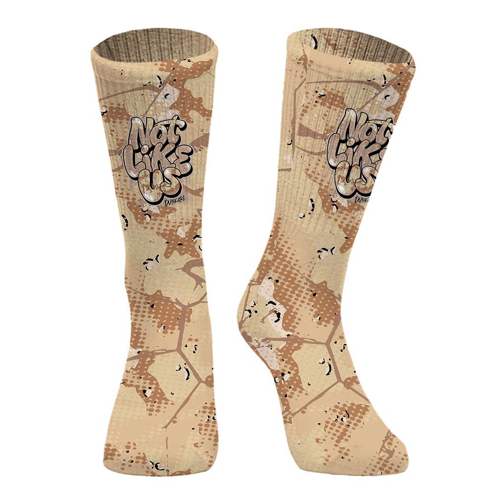 Sock To Match Desert Camo 3s - None Like Us Graphic