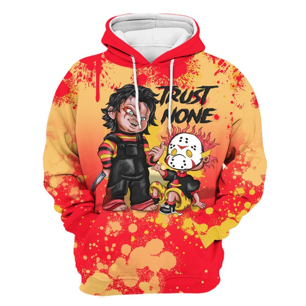 Hoodie To Match KD 18 Air Bakin - Trust No One Scary All Over Print