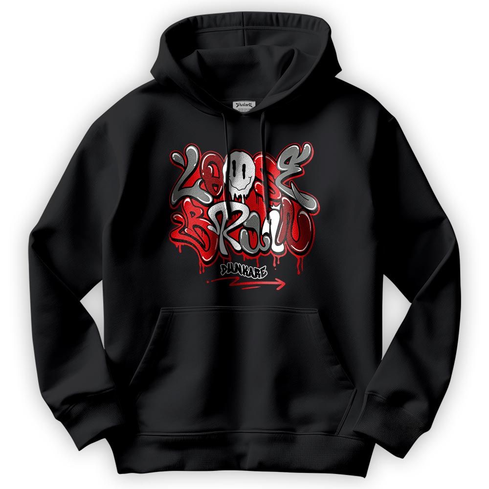 Sweatshirt To Match Hoodie Loose Brain, Bred Reimagined 4s Hoodie, To Match Sneaker Bred Reimagined 4s, Hoodie 1704 NMP