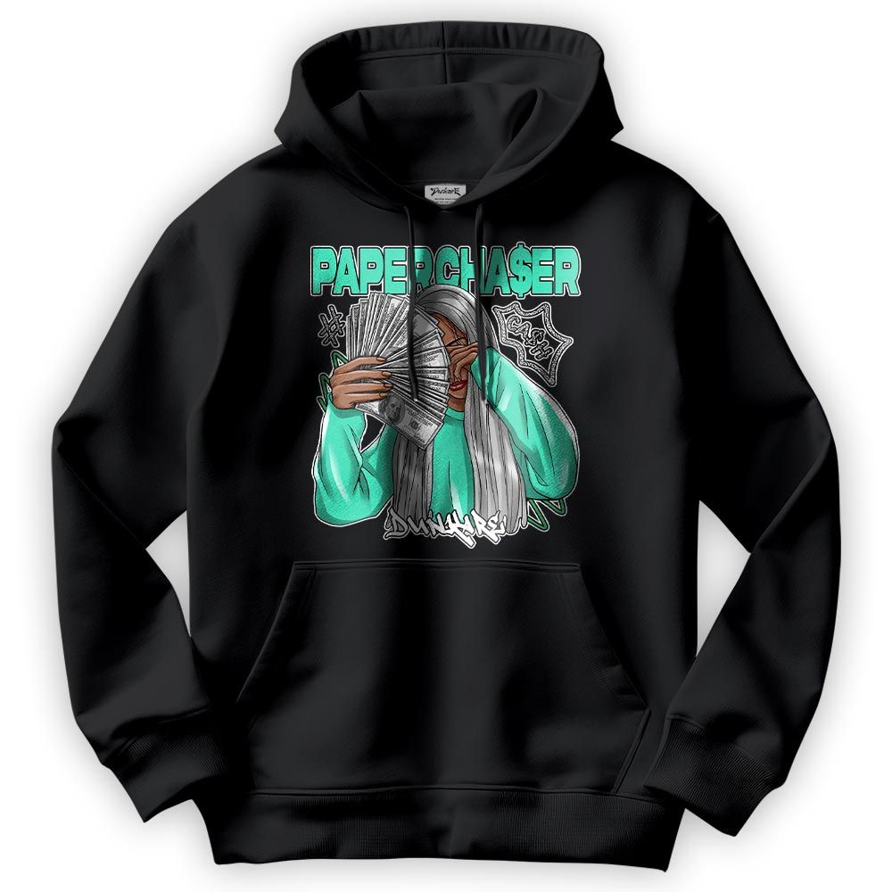 Sweatshirt To Match Black Green Glow 3s Hoodie - PaperChase Unique Hoodie Unisex