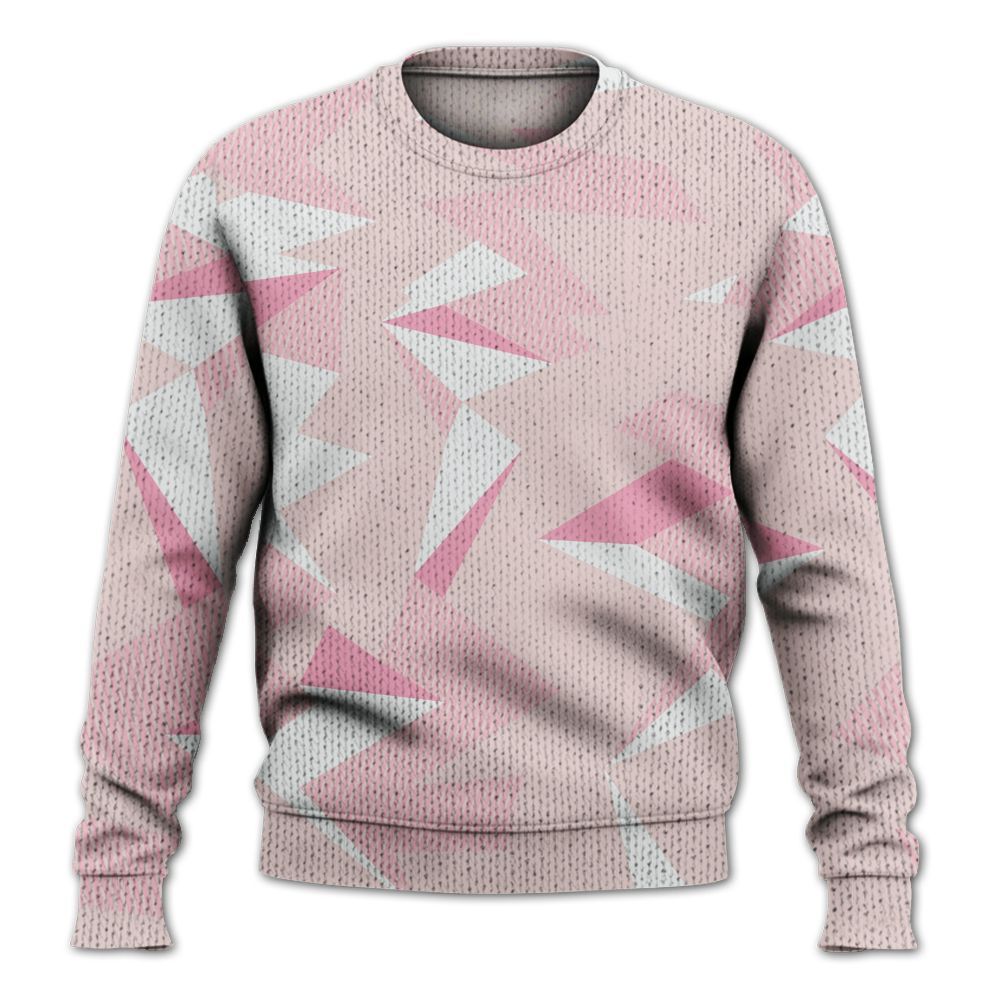 Knitted Sweater To Match Dunk Low KD 17 Aunt Pearl - Geometric Camouflage Pattern