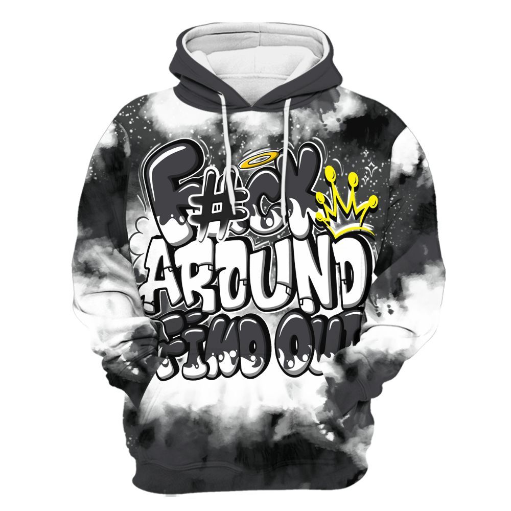 Hoodie To Match Fear 4s - Tie Dye FK Around Find Out All Over Print