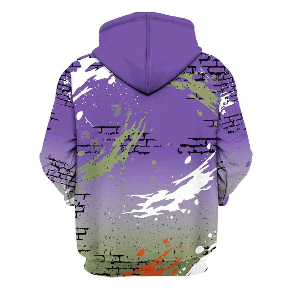 Hoodie To Match Canyon Purple 4s - Values Of Loyalty Drip All Over Print