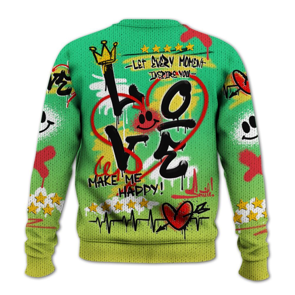 Sweater To Match Ja 3 Jurassic Park Explorer - Happy Love Beats Graffiti Streetwear Graphic
