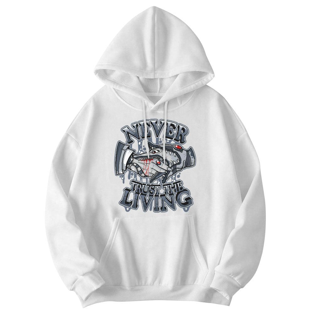 Sweatshirt To Match Low Diffused Blue 11s - Never Trusting Living Halloween Graphic Graphic