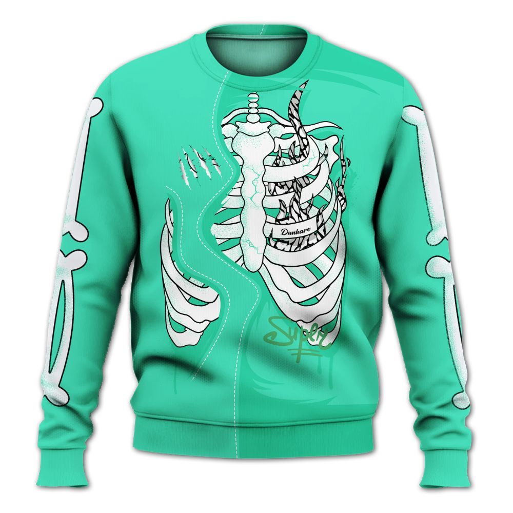 Sweatshirt To Match Black Green Glow 3s - It's The Kick For Me Green Glow 3s Outfit All Over Print
