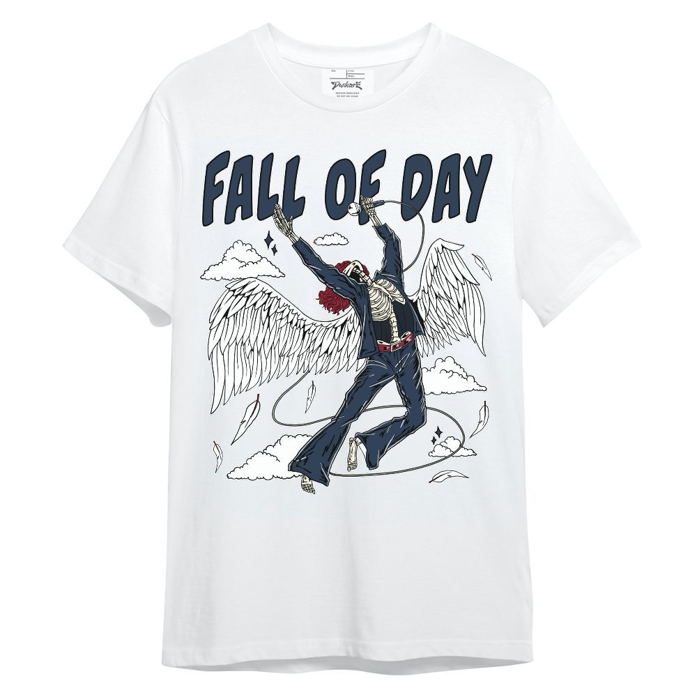 Shirt To Match White Midnight Navy 6s - Fall Of Days Skeleton Unisex Shirt